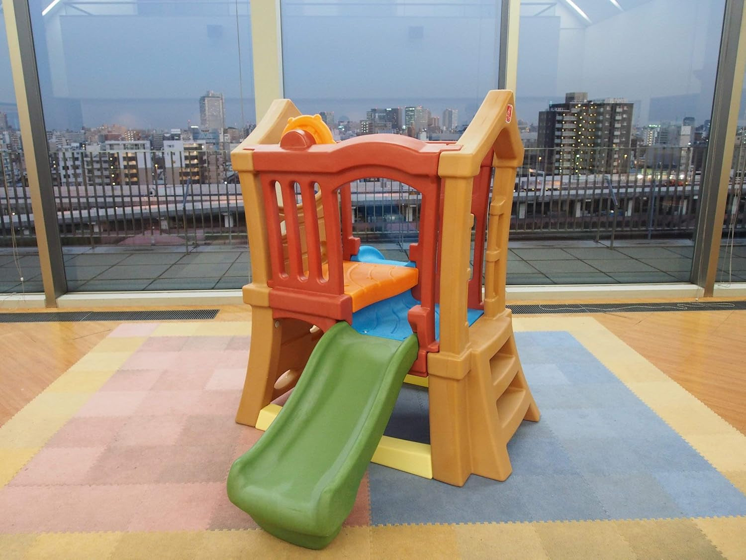 Dubbele Glijbaan Klimtoestel – Buitenspeelset voor Kinderen – Voor in de tuin of kinderdagverblijf